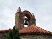 Clocher aux deux boulets tombés sans toucher l'église / France, Languedoc Roussillon, Cosprons