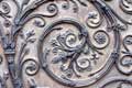 Pentures, chefs d'oeuvres de ferronnerie des vantaux des portes du portail de la Vierge / France, Paris, Cathedrale Notre Dame