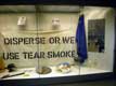 Disperse or we use tear smoke / Irlande, Derry, Musée Bloody Sunday