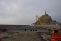 Construction du nouvel accès au Mont / France, Normandie, Mont St Michel