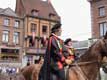 Cavaliers aux armes de St Vincent, procession moyenageuse de la pentecote 04343 / Belgique, Soignies, CollÃ©giale St Vincent