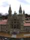 Espagne, St Jacques de Compostelle, facade Cathédrale de style gothique et plateresque