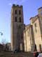 Tour clocher de l'église romane / France, Languedoc Roussillon, Argeles