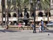 Fontaine du centre de la Plaza Real / Espagne, Barcelone