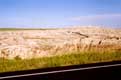 Route Ã  travers les montagnes rouges / USA, Dakota du Sud, Badlands National Park