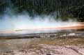 Grand prismatic spring d'un diamètre de 370 pieds / USA, Wyoming, Yellowstone