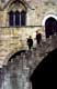 Hommes sur l'escalier Piazza del Popolo / Italie, Todi